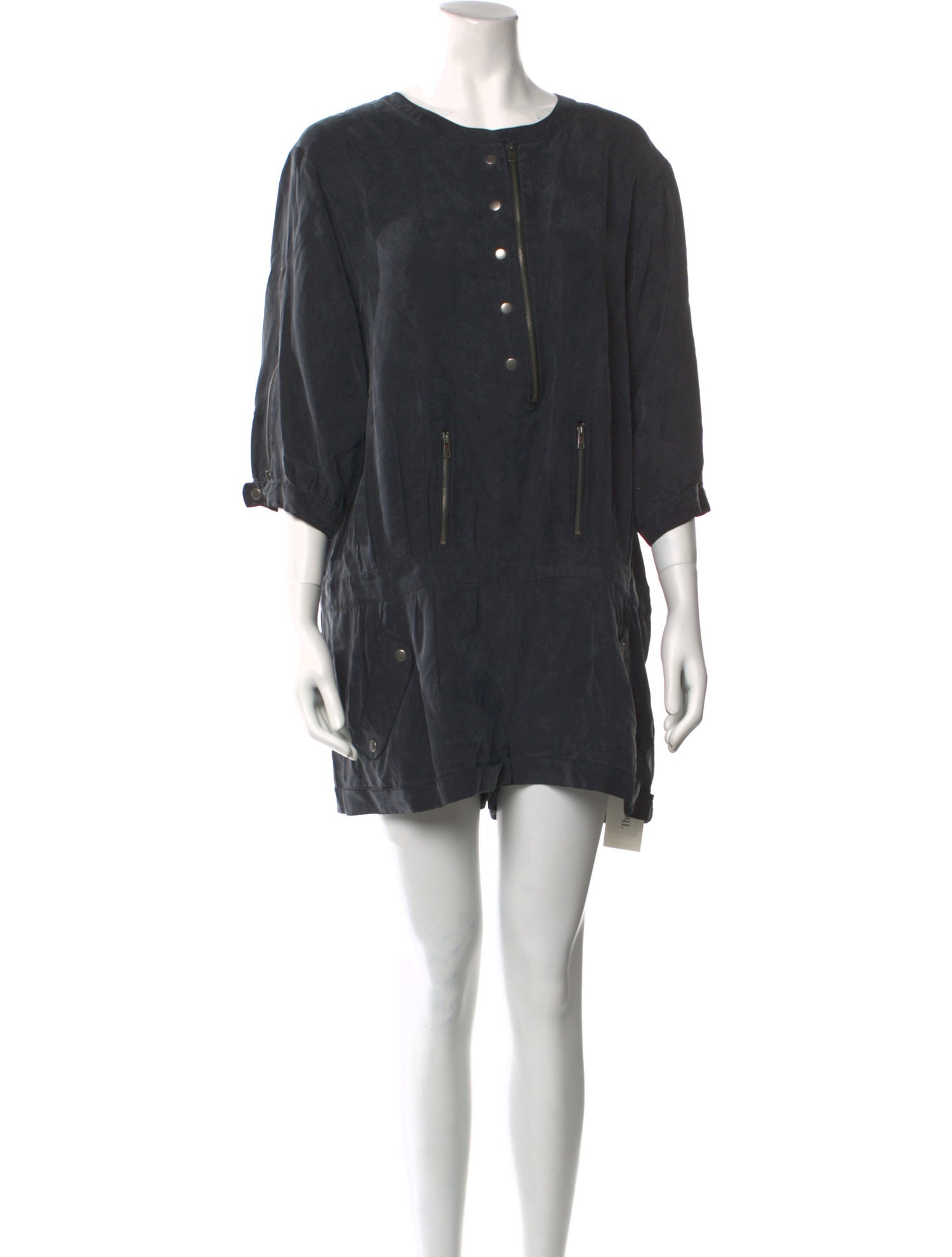 Iro Silk Crew Neck Romper