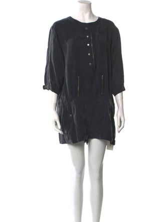 Iro Silk Crew Neck Romper