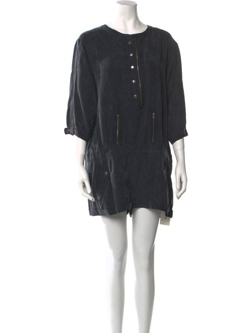 Iro Silk Crew Neck Romper