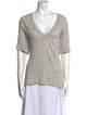 Iro Linen V-Neck T-Shirt