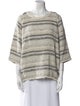 Iro Striped Bateau Neckline Sweatshirt