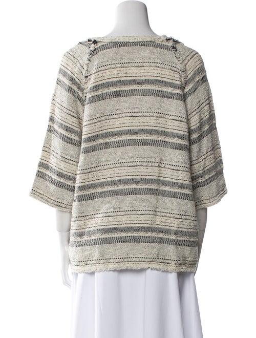 Iro Striped Bateau Neckline Sweatshirt