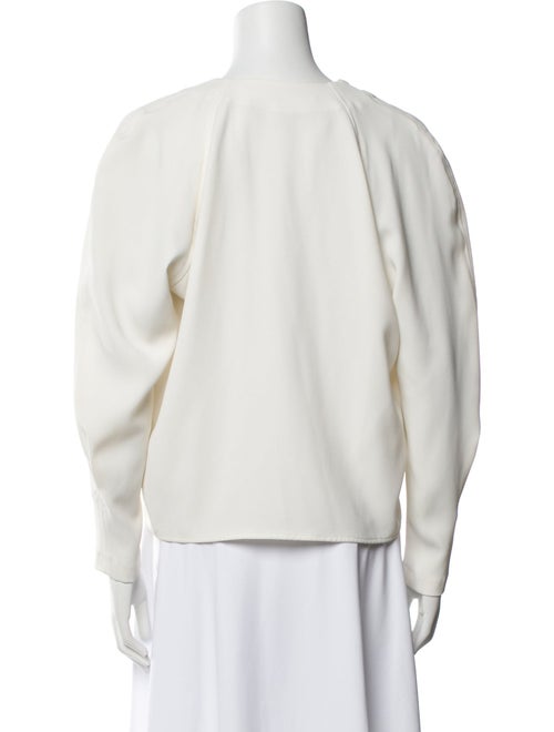 Iro V-Neck Long Sleeve Crop Top