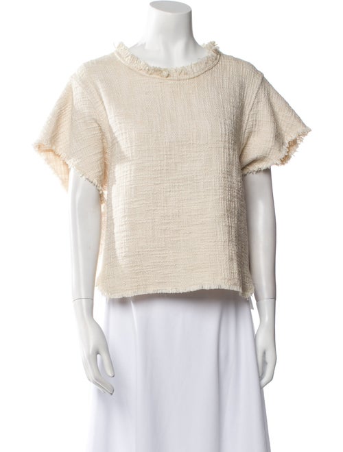 Iro Bateau Neckline Short Sleeve Sweatshirt