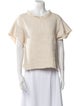 Iro Bateau Neckline Short Sleeve Sweatshirt