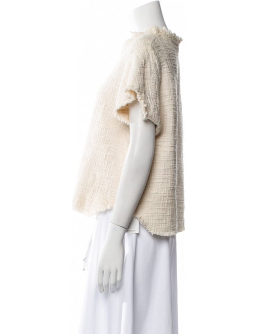 Iro Bateau Neckline Short Sleeve Sweatshirt