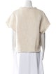 Iro Bateau Neckline Short Sleeve Sweatshirt