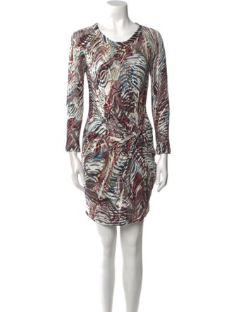 Iro Printed Mini Dress
