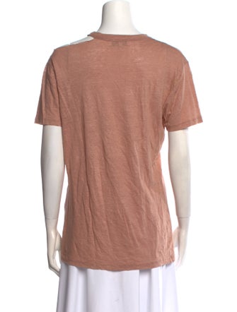 Iro Linen Scoop Neck T-Shirt