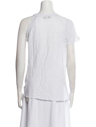 Iro Linen Scoop Neck T-Shirt