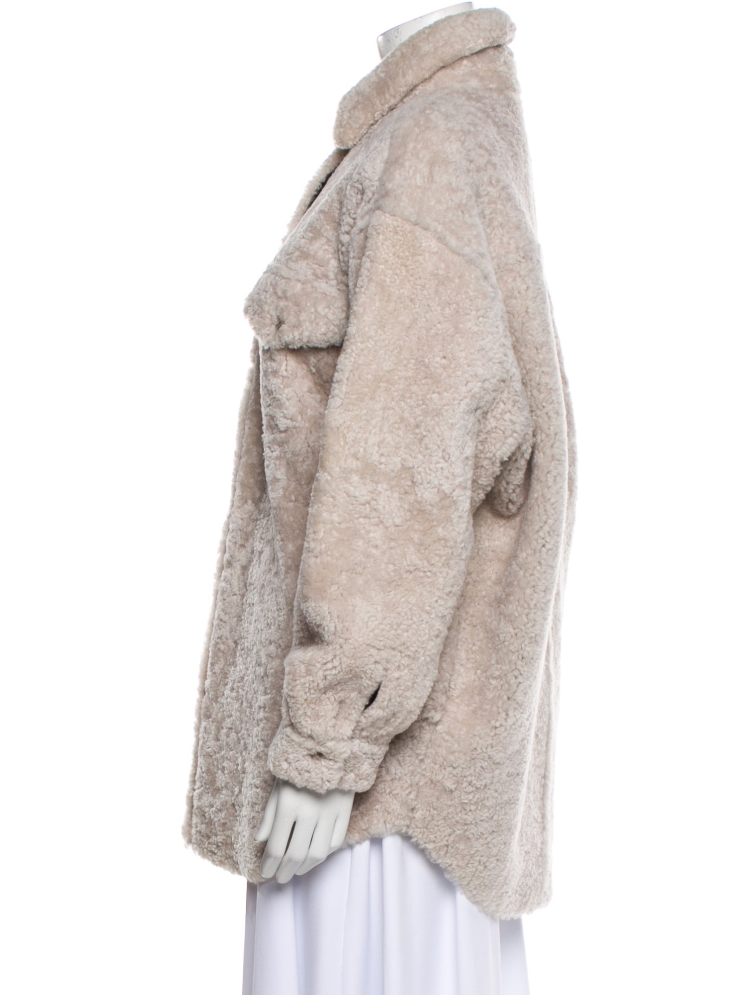 Iro Leather Fur Coat