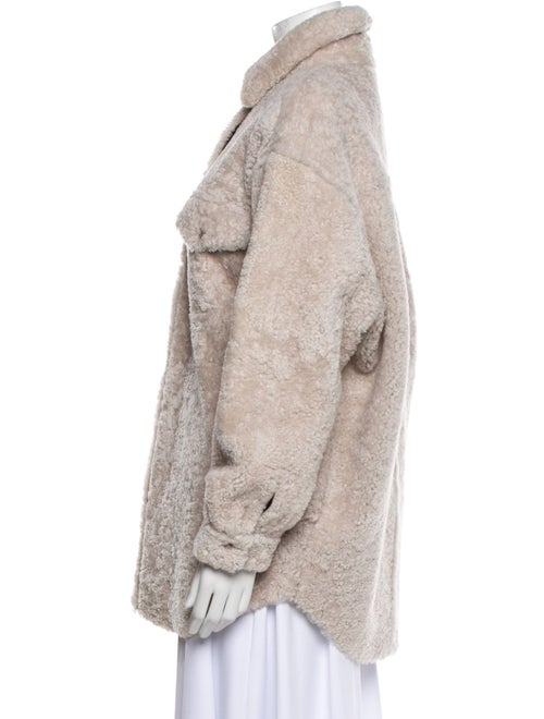 Iro Leather Fur Coat