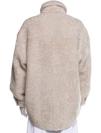 Iro Leather Fur Coat