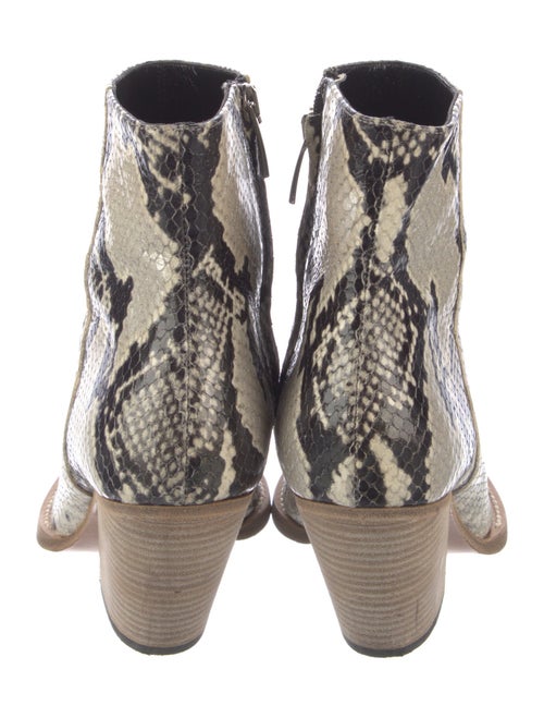 Iro Embossed Leather Animal Print Boots