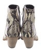 Iro Embossed Leather Animal Print Boots