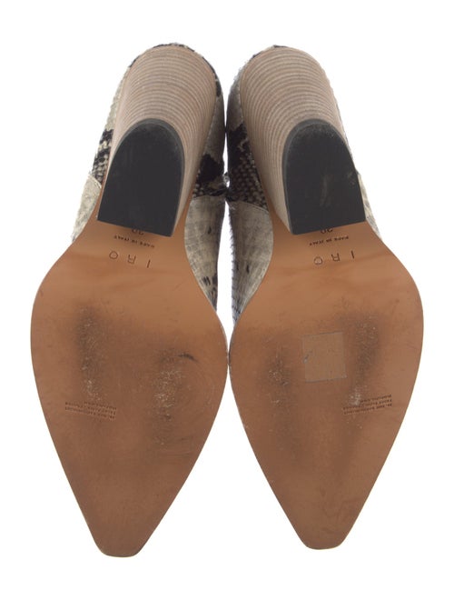Iro Embossed Leather Animal Print Boots