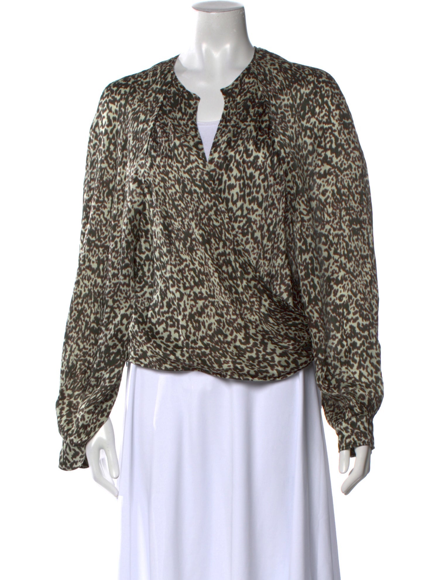 Iro Silk Animal Print Blouse