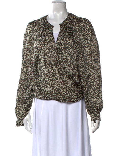 Iro Silk Animal Print Blouse