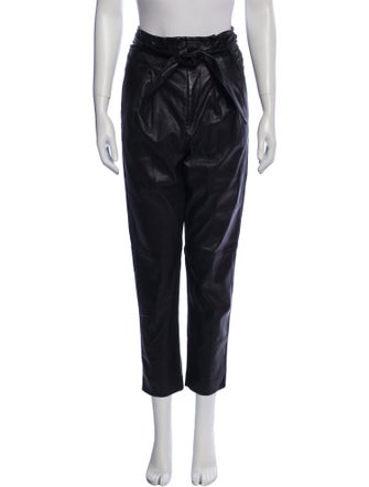 Iro Lamb Leather Straight Leg Pants