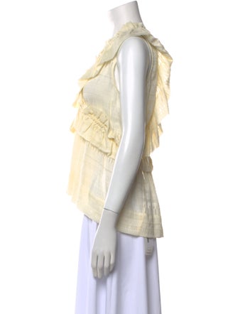 Iro Silk V-Neck Crop Top