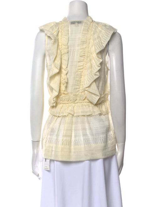 Iro Silk V-Neck Crop Top