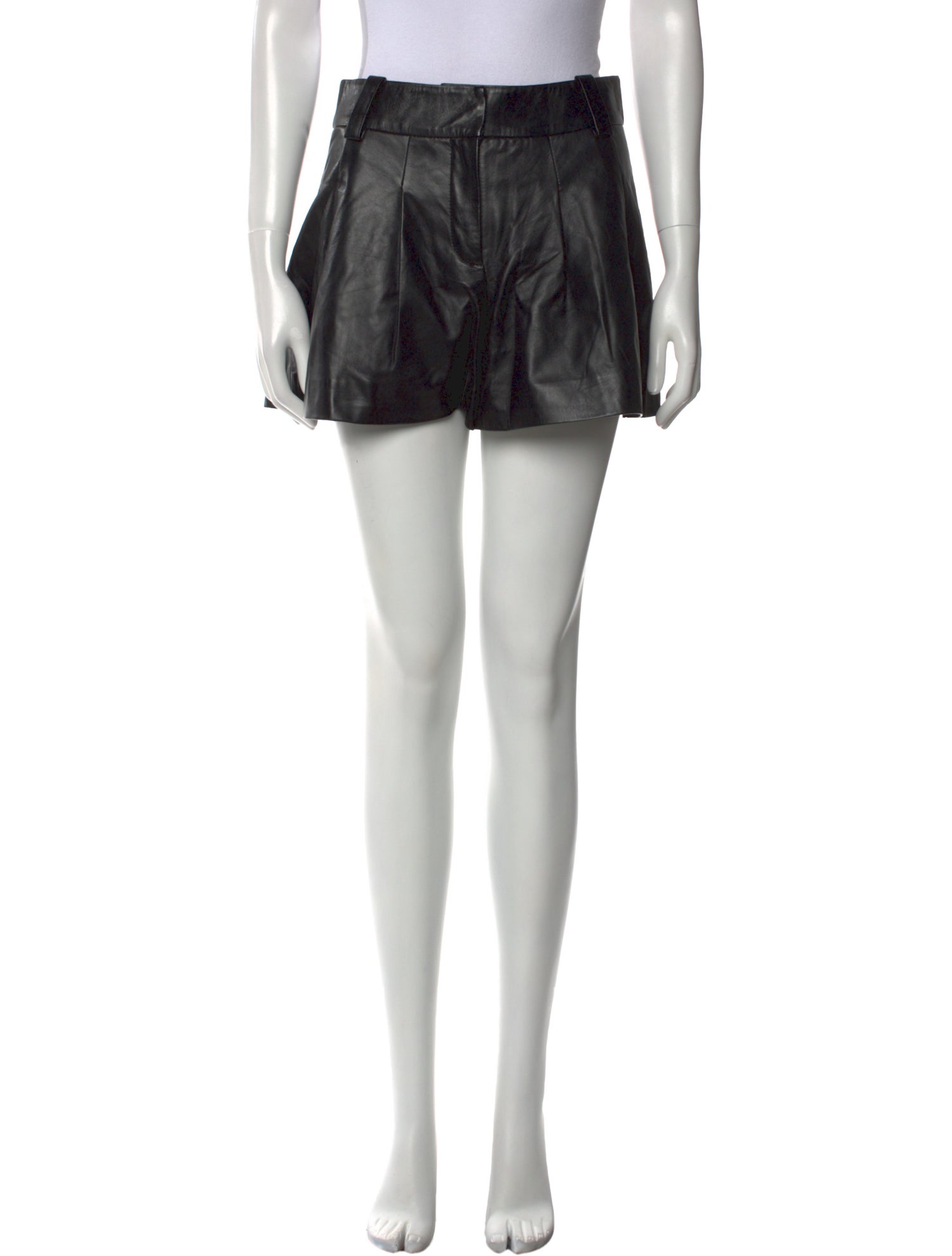 Iro Lamb Leather Mini Shorts
