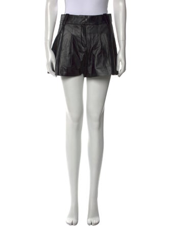 Iro Lamb Leather Mini Shorts