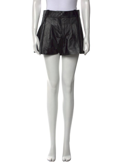 Iro Lamb Leather Mini Shorts