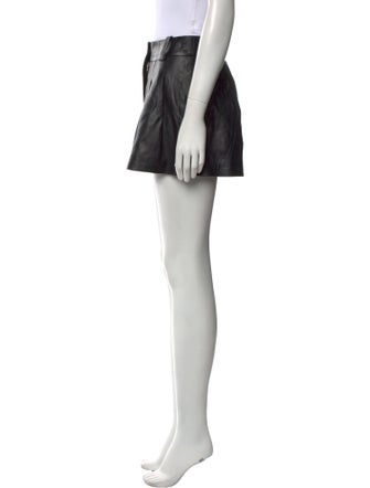 Iro Lamb Leather Mini Shorts