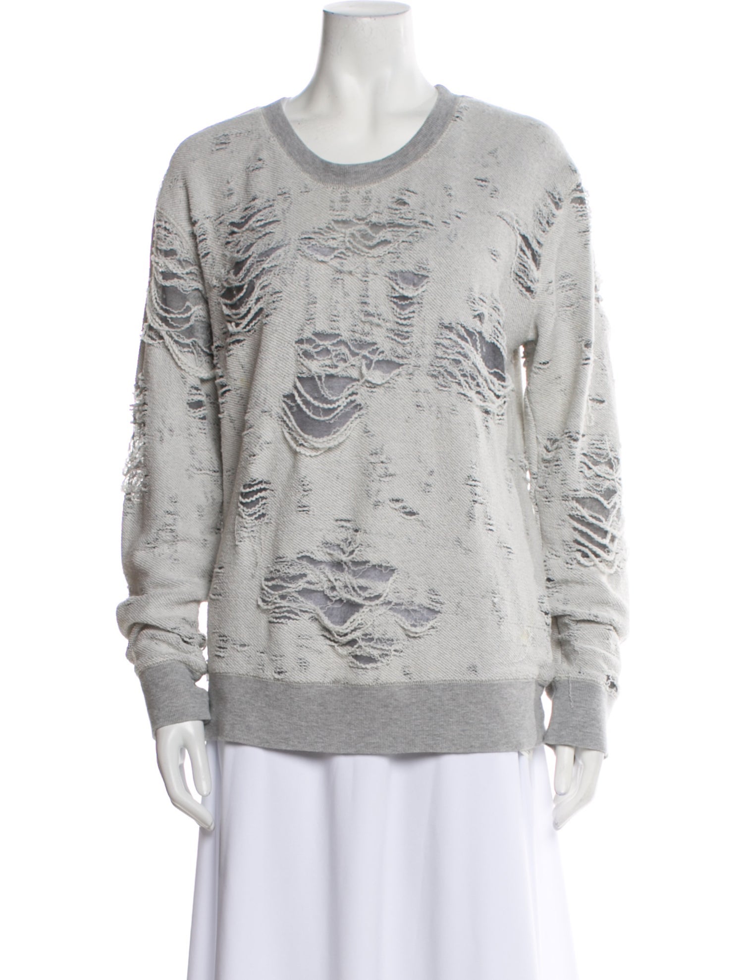 Iro Printed Crew Neck Sweater