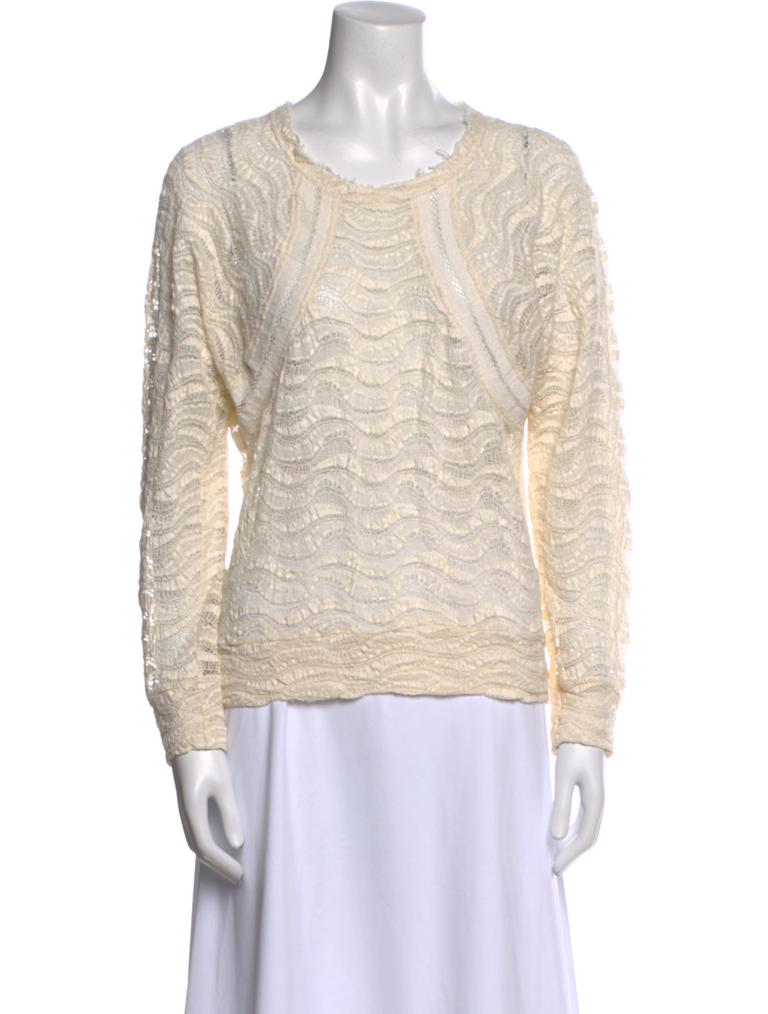 Iro Scoop Neck Long Sleeve Sweatshirt