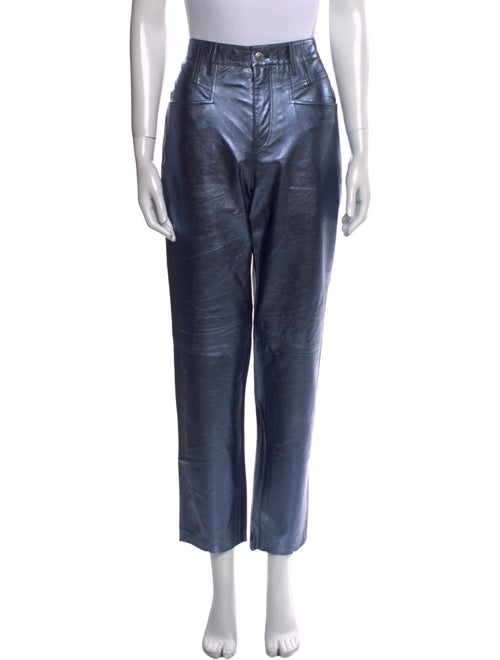 Iro Lamb Leather Straight Leg Pants