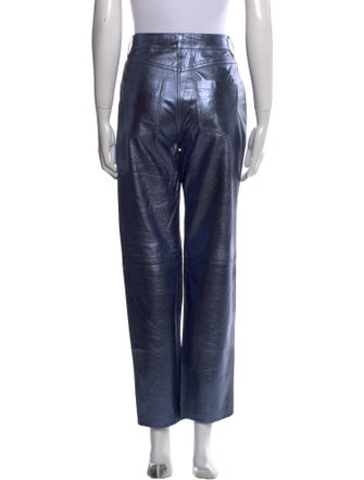 Iro Lamb Leather Straight Leg Pants