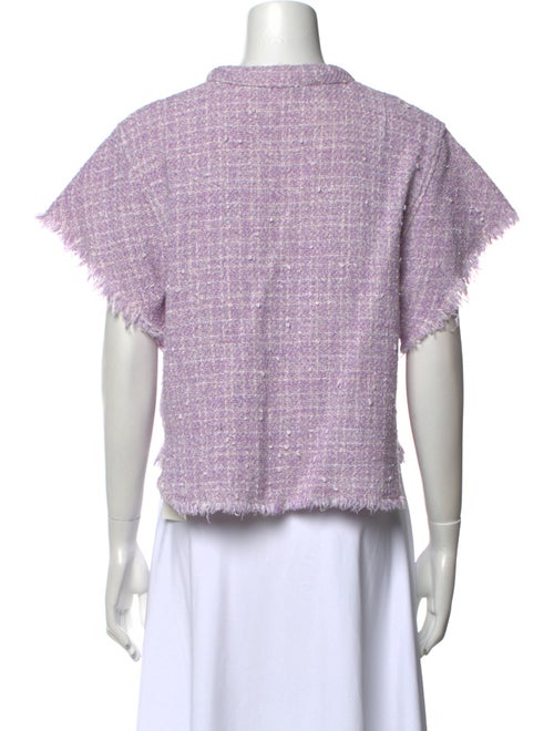 Iro Crew Neck Short Sleeve Crop Top