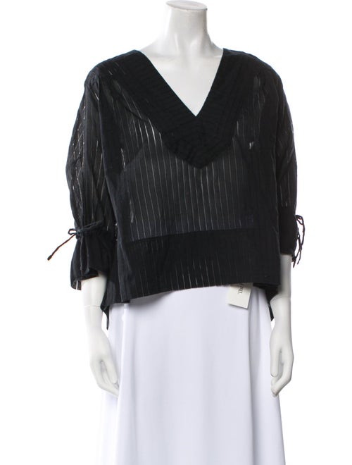 Iro V-Neck Three-Quarter Sleeve Blouse