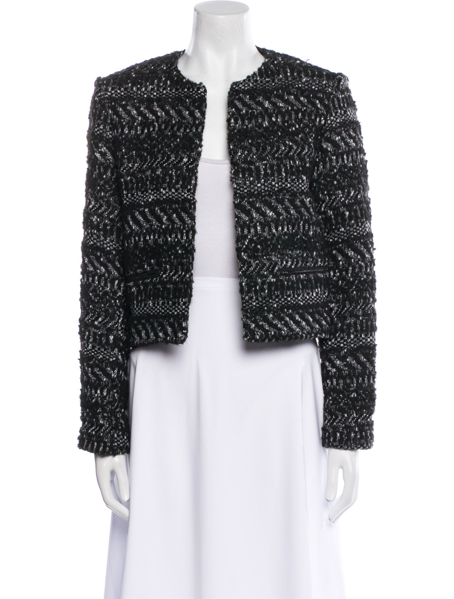 Iro Tweed Pattern Evening Jacket