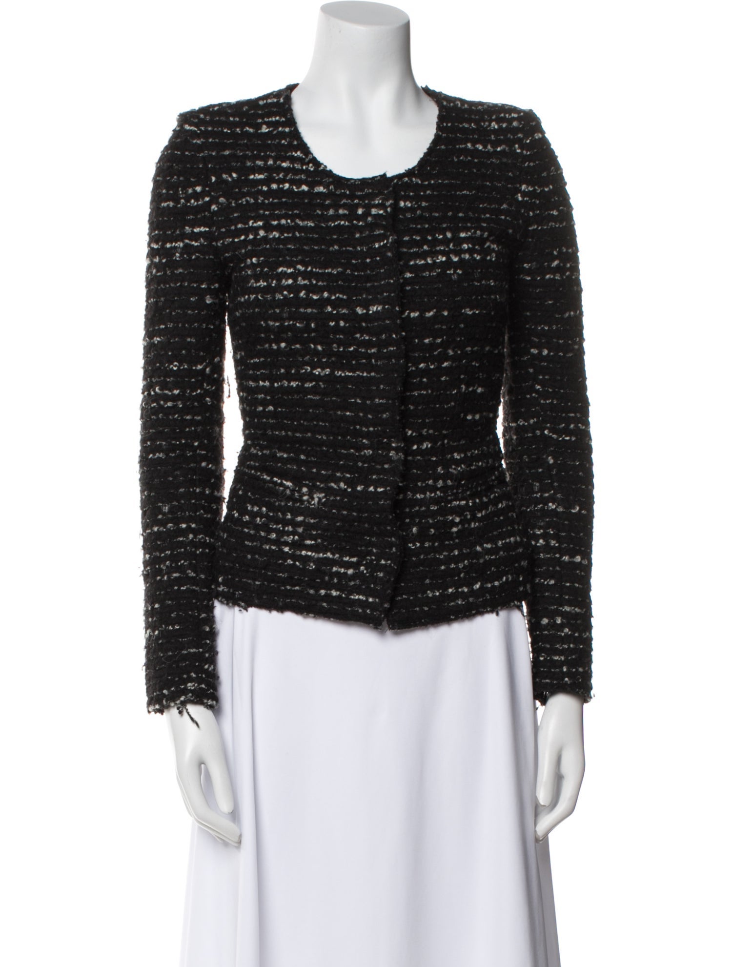 Iro Wool Tweed Pattern Evening Jacket