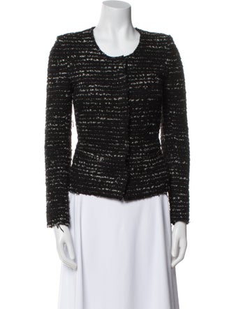 Iro Wool Tweed Pattern Evening Jacket