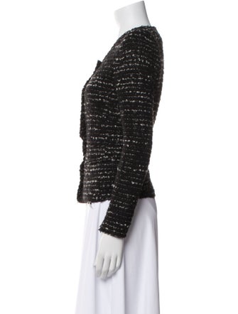 Iro Wool Tweed Pattern Evening Jacket
