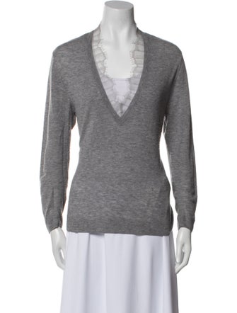 Iro Merino Wool V-Neck Top