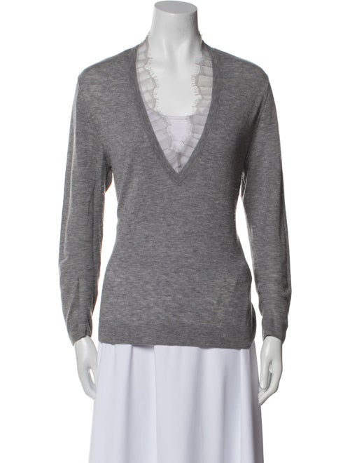 Iro Merino Wool V-Neck Top