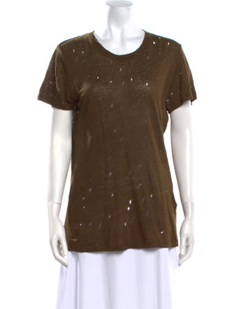 Iro Linen Scoop Neck T-Shirt