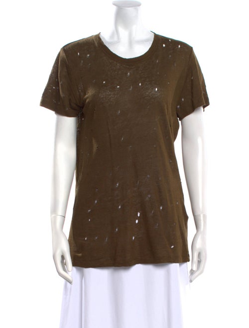 Iro Linen Scoop Neck T-Shirt