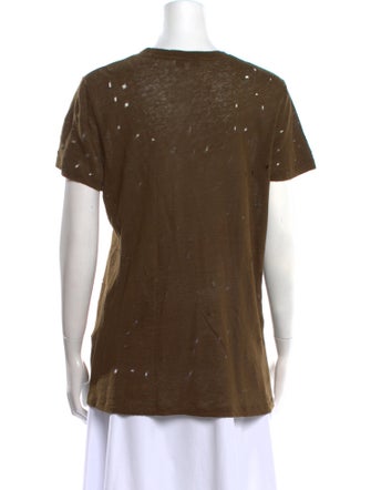 Iro Linen Scoop Neck T-Shirt