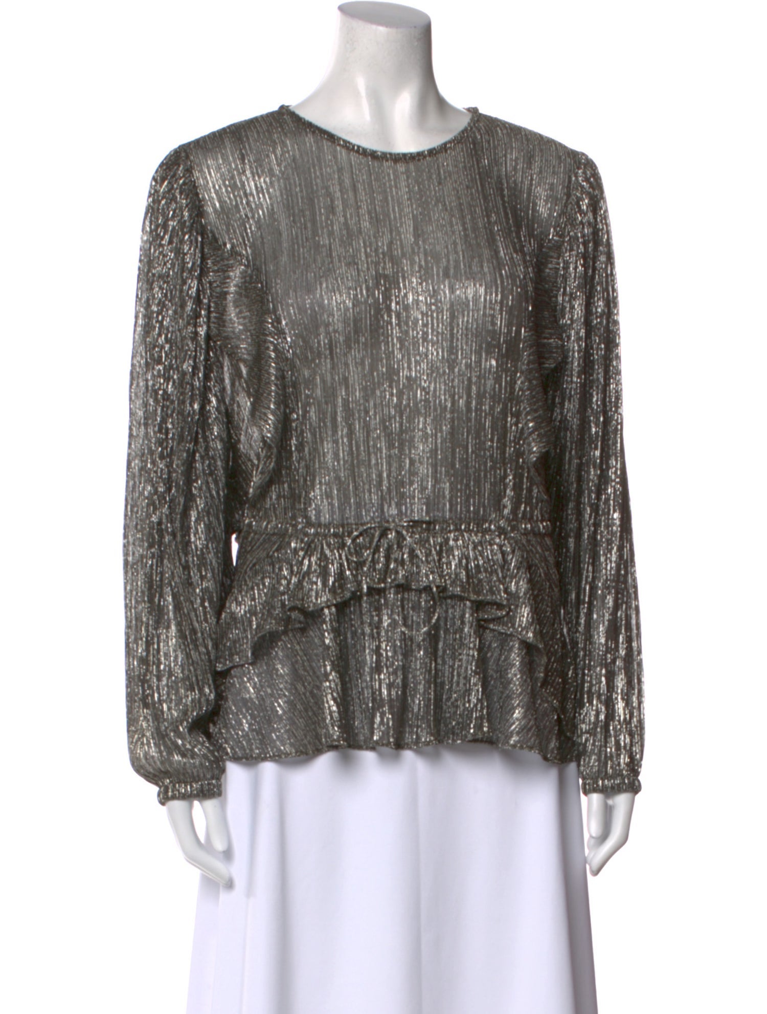 Iro Scoop Neck Long Sleeve Blouse