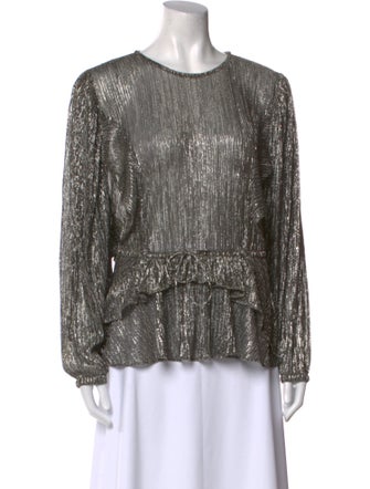 Iro Scoop Neck Long Sleeve Blouse