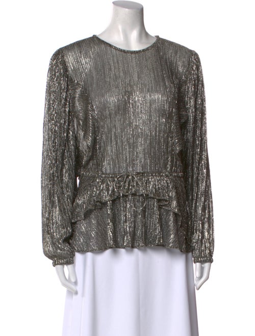 Iro Scoop Neck Long Sleeve Blouse