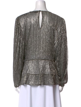 Iro Scoop Neck Long Sleeve Blouse