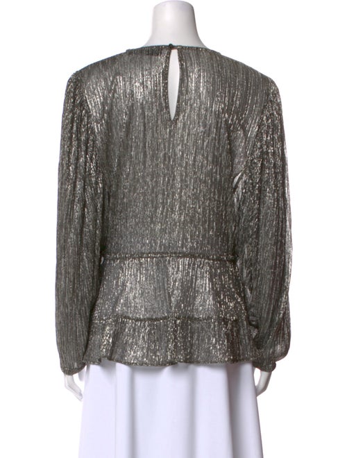 Iro Scoop Neck Long Sleeve Blouse