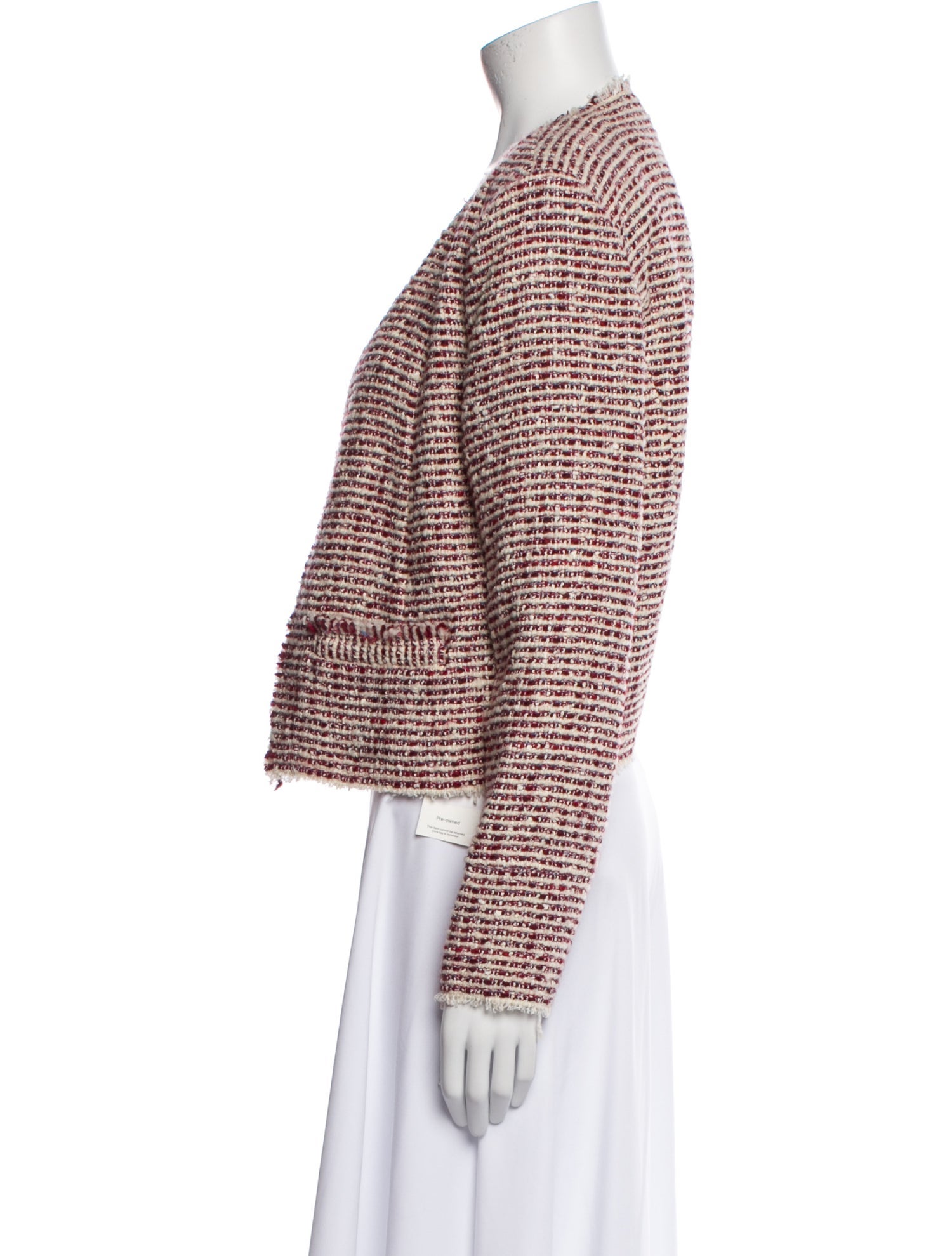 Iro Wool Tweed Pattern Evening Jacket